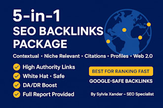 build contextual, niche relevant, profile, citation, web 2 0 backlinks, seo, sem