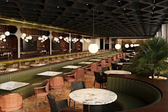 d5 eatery interior,cgi dining hall,beverage lounge,restaurant render,3d cafe bar