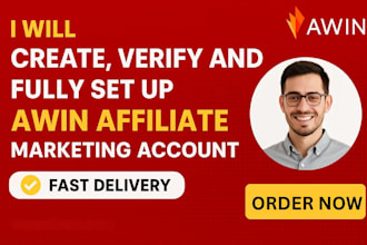 create, verify and fully set up your awin affiliate marketing account