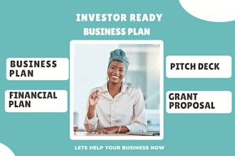write an investor ready business plan for startup, nonprofit