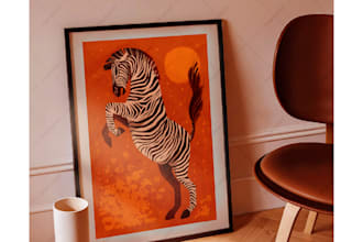 create wildlife, animals, nature illustrations