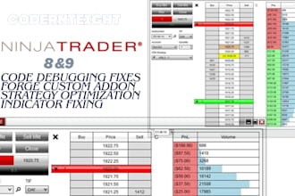 resurrect and forge custom addons for ninjatrader 8 to 9 code debugging fixes
