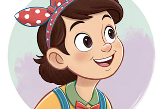 do disney style cartoon portrait