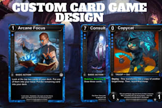do high quality trading card game design, tarot card, pokemon, yugioh, sport tcg