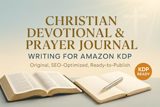 write christian devotional or prayer journal that sells on amazon KDP