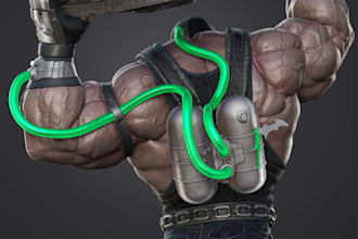 create high quality 3d action figure model, 3d model character dnd, for printing