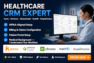 setup clinics healthcare CRM kareo athenahealth nuemd drchrono simplepractice