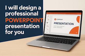 design a creative powerpoint presentation or pitch deck