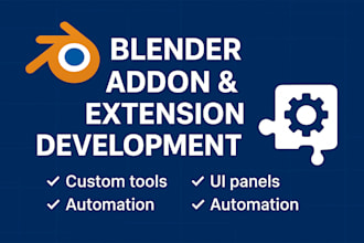 develop custom blender addons and extensions with advanced tools