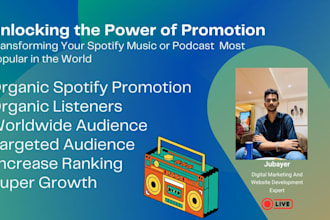 create advertisement to promote spotify music album, spotify podcast promotion