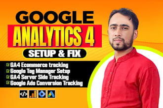 setup gads enhance, ga4 ecommerce conversion  tracking for your website