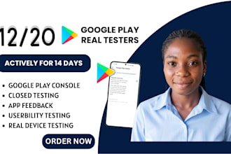 12 testers 20 testers for 14 days closed testing google play console 12 testers