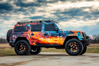 professional car wrap design, van wrap design