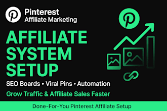 setup your pinterest affiliate marketing system with SEO boards and viral pins