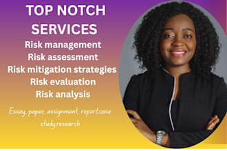 handle risk management, assigned task, risk assessment and control
