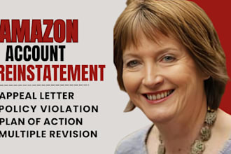 restore amazon seller account, section 3 amazon reinstatement, plan of action