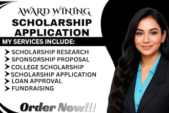 search apply funded scholarship sponsorship award beneficiary phd loan approval