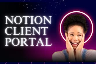 build a custom notion client portal CRM workspace
