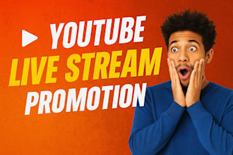 do organic youtube live stream promotion, viewers
