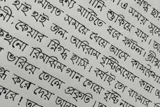 write anything with my beautiful bengali handwriting