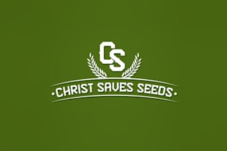make minimal cultivate a solid logo for christ saves seeds