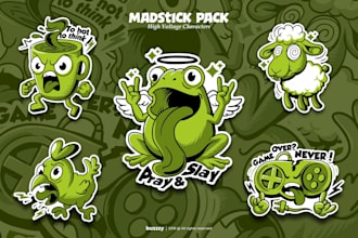 create custom premium sticker and badges designs