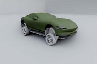 do 3d rc car model car body kit car design tank model 3d printing