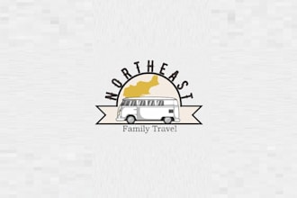 design memorable family travel blog logo