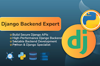 develop secure and scalable django backend apis