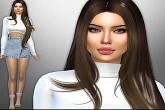 create custom sims 4 clothes sims 4 avatar sims 4 character, sims 4 cc, sansar