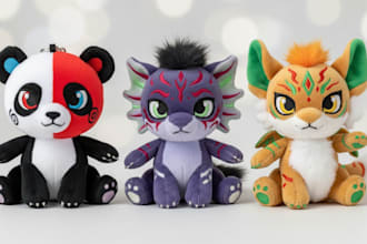 create handmade soft custom plush toy stuffed animals crochet kawaii plushie