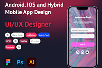 do UI UX design,  mobile app design
