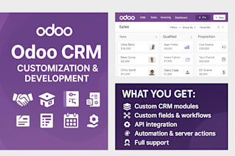 develop seamless odoo erp or CRM modules with fully integrated business tools