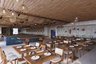 remodel 3d hotel restaurant,luxury coffeehouse,dinning hall design,tavern render