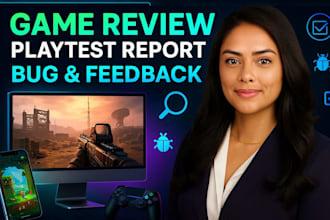 professionally test and review your game with detailed feedback