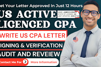 do US certified public accountant audit, financial statement, CPA letter audit