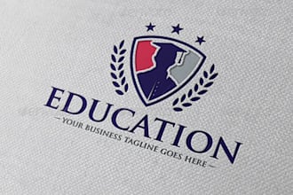 create a modern and creative education logo design