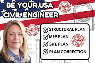 licensed engineer, USA pe stamp architectural  drawings,structural plan,adu plan