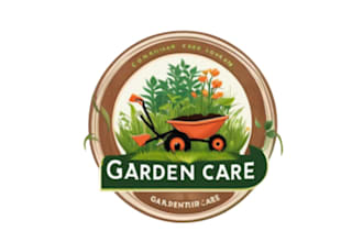 design a professional home and garden logo for your brand