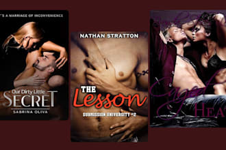 create romance book cover, erotic book cover art, fantasy, fiction, kindle ebook