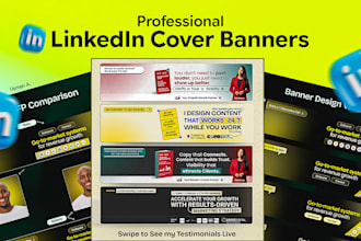 create custom linkedin banner design for founders, coaches and ceos