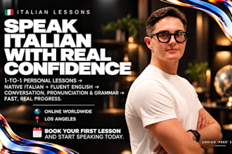 teach you italian and you will see results today