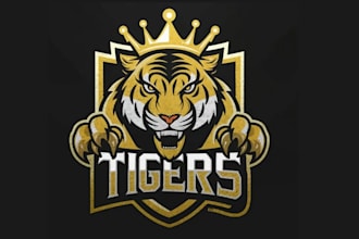 create graceful and fantastic tiger logo design