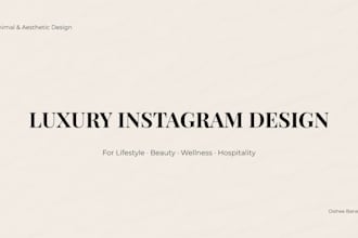 design luxury aesthetic instagram content