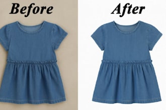 do product image editing, retouching, product photo edit