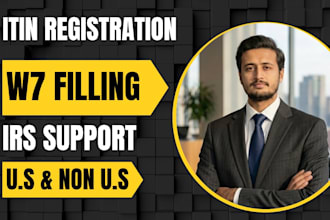 apply itin number from irs for non US residents with w7 form