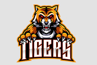 do awesome tiger logo design