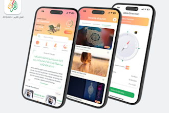 develop a quran app using flutter for android and ios