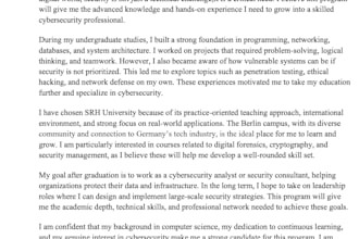 write a motivation letter for universities in english