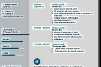 relire et éditer votre cv